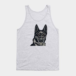 German Shepherd Dog Smile Tank Top